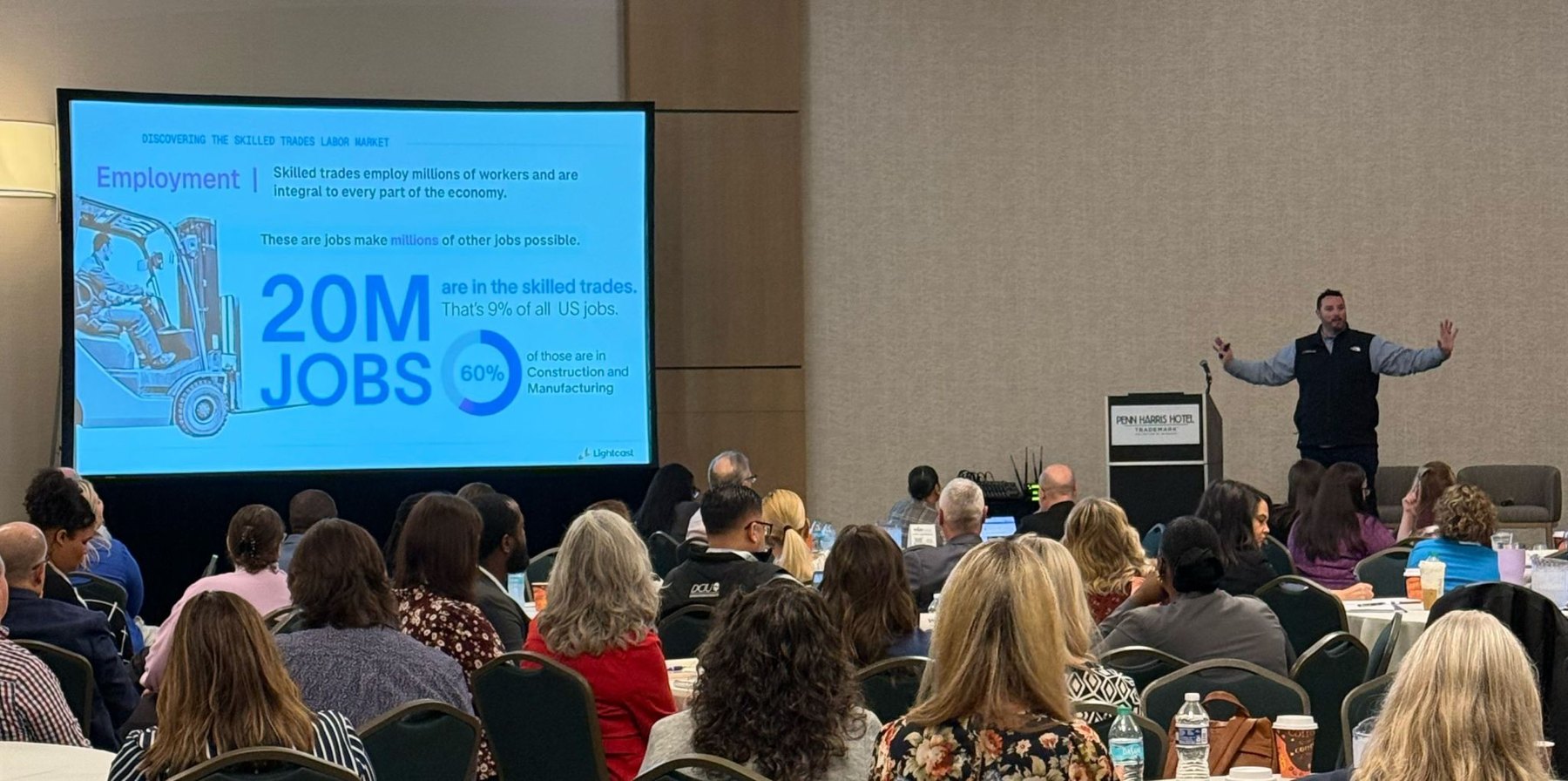 Bringing the labor market conversation to a room of workforce leaders.